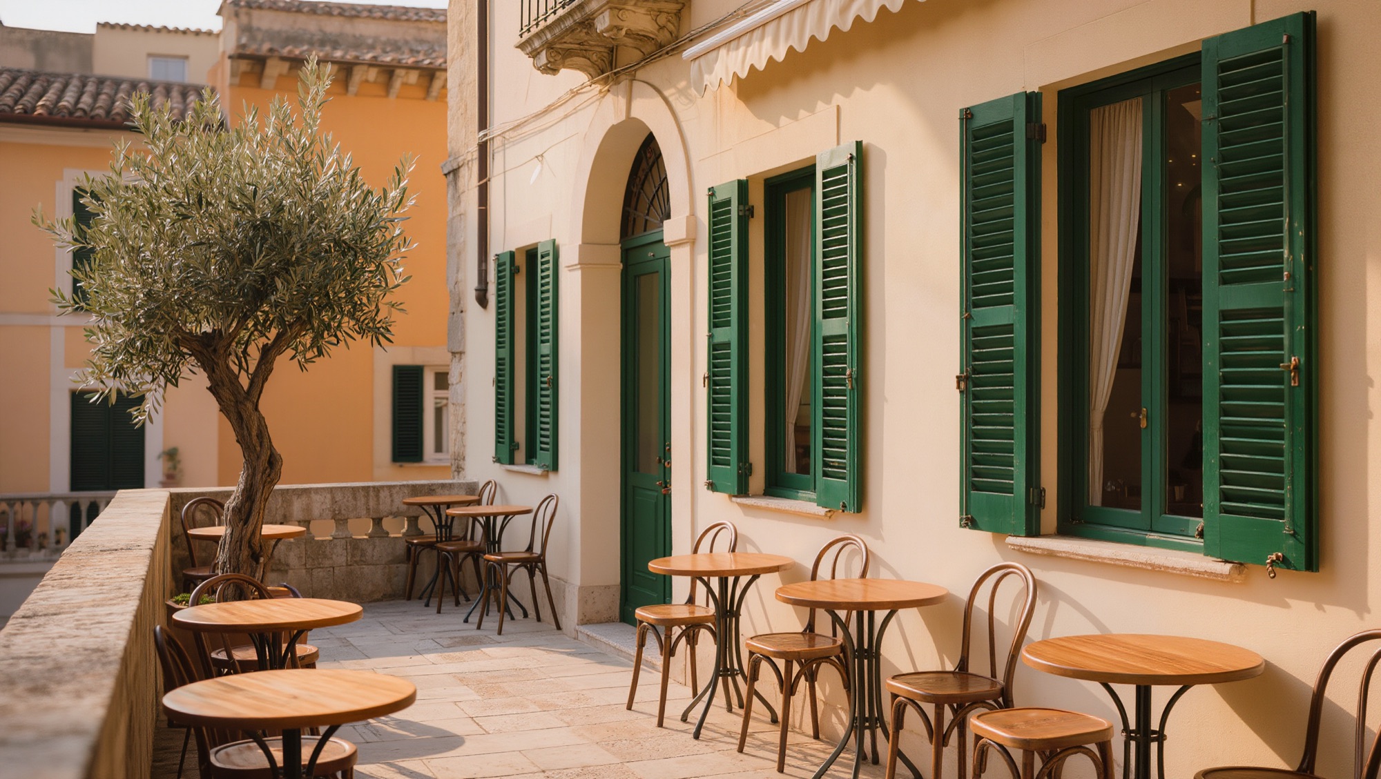 Terrasse de la pizzeria Fiamma